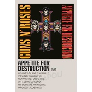Poster Cover Album Appetite For Destruction - Guns N Roses