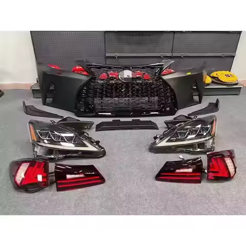 Car Headlights Tail Lights Car Body Kits Front Grille Front Lip Car Front Bumper for Lexus IS250 IS3