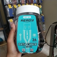 Log on micro fast charging data cable 3 amperes retail