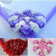 Wedding Car Decoration Set Artificial Flower Rose Set DIY Bowknot Wedding Wreat