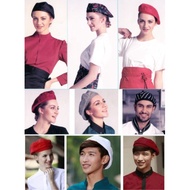 Hotel Chef Beret Coffee Western Restaurant Waiter Cap Cook Kitchen Baker Western Hat Catering Topi