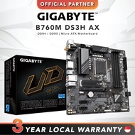[FAST SHIP] GIGABYTE B760M DS3H AX | DDR4 | Micro ATX Motherboard