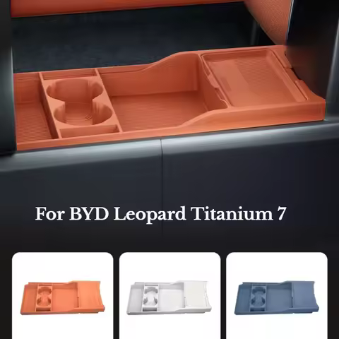 Soft Storage Box Organizer For BYD Leopard Titanium 7 Silicone Central Control Lower Layer Raised St