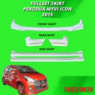 Fastlink Bodykit Gear Up Perodua Myvi Icon SE 2015 Fullset Skirting Front / Side / Rear Skirt Materi