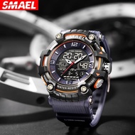 Waterproof Sport Watches SMAEL 8089 Watch Dual Display Quartz Digital Wristwatches Stopwatch Fashion