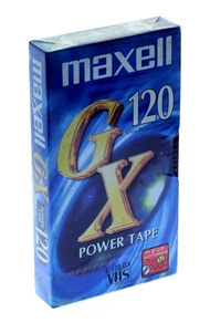 Kaset video VHS kosong Maxell VHS E-60 E-120 E-180 GX AF Durasi 60120180 menit - 11501