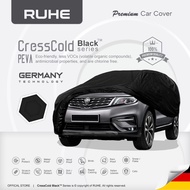 RUHE Germany Black Peva Car Cover Outdoor Protection Waterproof UV Penutup Selimut Kereta Myvi Proto