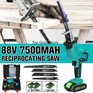 Cordless Reciprocating Saw Handsaw Saber Saw Multifunction Saw for Metal Wood Pipe Cutting Saw with 