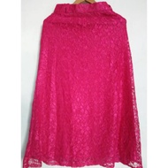 Long glitter lace skirt