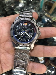 jam tangan sport pria alba barca quartz chronograph jam sport