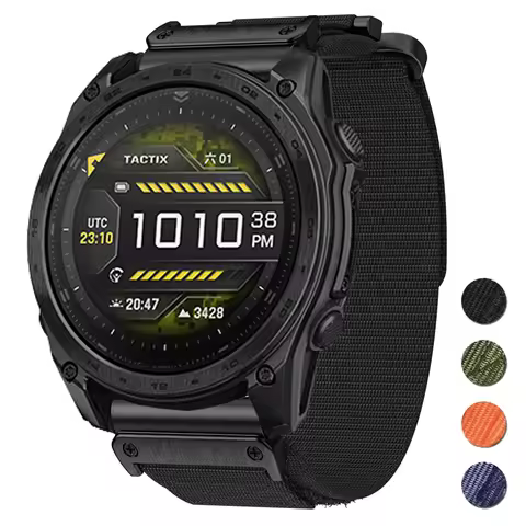 Nylon Quick Release Bracelet for Garmin Tactix 8 47MM 51MM Smartwatch Strap Tactix 7 Pro Delta Bravo