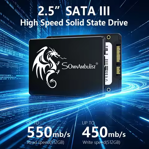 SomnAmbulist SSD 120GB 240GB 480GB 960GB Internal Sata3 Solid State Drive 2.5 128GB 256GB 512GB 1TB 