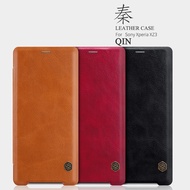 [SG] Sony Xperia XZ3 / XZ2 Premium / X / XA / X Performance / XA Ultra  - Nillkin Qin Premium Leather Flip Case Full