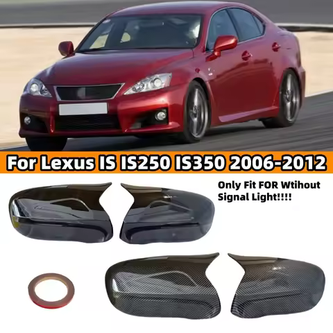 For Lexus IS IS250 IS350 2006-2012 LHD M Style Car Side Rearview Mirror Cover Side Reversing Mirror 