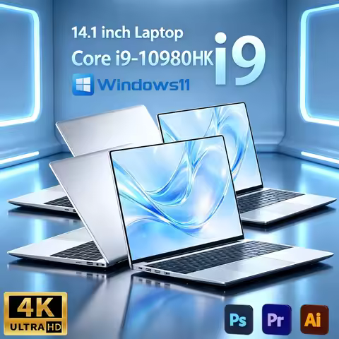 Intel Core i9 10980HK 14.1 Inch Pro Laptop 8C 16T 2.4 5.3GHz 16MB 45W 32GB DDR4 2TB M.2 SSD Gaming N