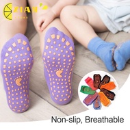 XIANS 1 Pair Skid Floor Socks Foot Massage Trampoline Socks Breathable Kids Adults