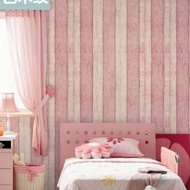 Pink Wood Grain Wallpaper Size 45 Cm x 10 Meters Wall Sticker Wallpaper Pink Wood Wallpaper