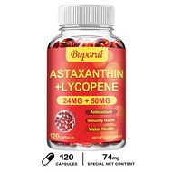 ASTAXANTHIN + LYCOPENE 24MG + 50MG Tăng cường sức khỏe tim mạch đẩy nhanh quá trình trao đổi chất và