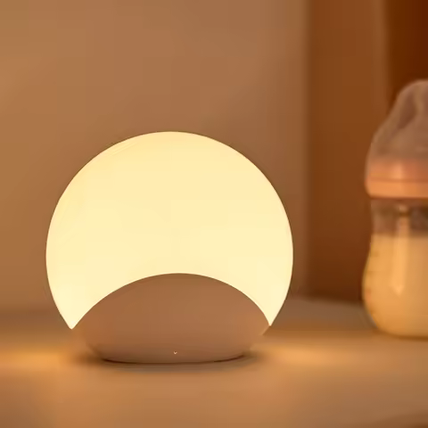 Baby Night Light with Stepless Dimming 7-Color Touch Control Eye-Caring Soft Glow 30-Min Timer Feedi