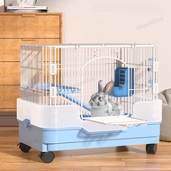 Rabbit Cage Large Anti-Spray Design Rabbit House Indoor Villa Style Rabbit Cage For Guinea Pigs