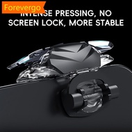 【Forever】 1 Pair Transparent Mechanical PUBG Game Auxiliary Buttons 4-Finger Linkage Auto-Fire Game 