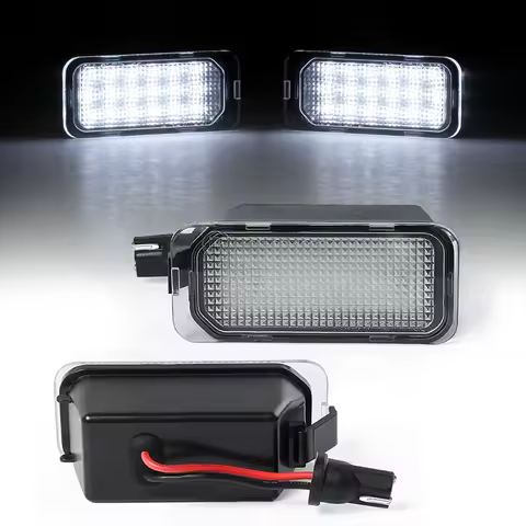 2Pcs Car LED License Plate Light Number Lamps For Jaguar XF X250 X260 XJ X351 Lincoln MKC Ford Figo 