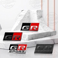 For Toyota GR Gazoo Racing Yaris Corolla Prius Rav4 Auto Interior Accessories Chrome Metal GR Sport 