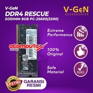 RAM V-GEN DDR4 RESCUE SODIMM 8GB PC-25600 / 3200MHZ MEMORY RAM PC 8 GB