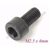 💯CAP Screw M2.5 x 6mm (8pcs) #CAP.M2.5X6