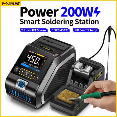 FNIRSI DWS-200 Soldering Station 200W C210 C245 Solder Iron Handle With Soldering Helping Hand Elect