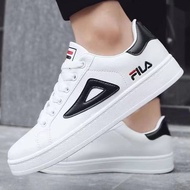 Low Price ! ! ! FILA All White And White Black Rubber Casual Shoes For Men And Women Shoes Unisex