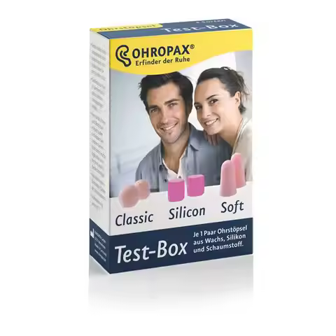 3Pairs OHROPAX Test-Box Earplugs Anti-noise Sleep Earplug (Classic Wax+Silicon+Soft Foam) Plugs for 