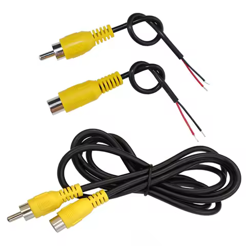 1/2/5pcs RCA male to female Connector Audio Video Extension Cable Adapter, 2pin RCA Male / Female Pl