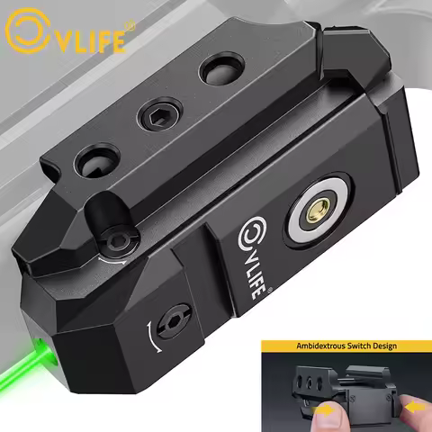 CVLIFE Rechargeable Compact Green Laser Sight for Pistol Compatible with Handgun Upgraded with Magne
