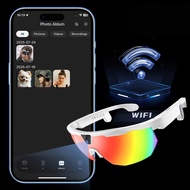 2026 Outdoor Sports Smart AI Glasses 800W Camera Photochromic Sunglasses W640 MTB Cycling Photo Vide