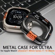 Metal Case for IWatch Ultra 3/2/1 49mm Protector Case Aluminum Bumper Frame for IWatch Series 11 10 