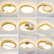 Latest 2024 Ceiling Lamp Simple Modern Light Luxury Household Room Lamps Warm Romantic Golden Round Study Lighting Bedroom Lamps