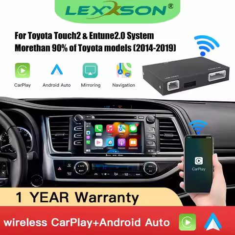 Wireless Carplay Android Auto For TOYOTA Touch2 Entune2.0 Prius C-HR Avalon Prius Sienaba Alphard Su
