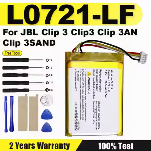 1000mAh New Speaker Replacement Battery For JBL Clip 3 Clip3 Clip 3AN Clip 3SAND Loudspeaker Lithium