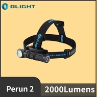 Original Olight Perun 2 Headlamp 2000 Lumens 120-Metre Throw Rechargeable With 3500mAh 18650 battery LED Flashlight