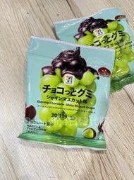 限量限貨 日本7-11 青葡萄 軟糖 巧克力軟糖 芒果軟糖 葡萄軟糖 青葡萄 巧克力 巧克力夾心軟糖 30g