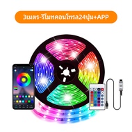 ColorRGB ไฟประดับห้อง ไฟเส้น ไฟแต่งห้อง แถบไฟ LED ไฟ RGB ไฟติดผนังห้อง 5050 ไฟledติดห้อง ไฟตกแต่งห้อ