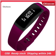 ChicAcces V07S Slim Heart Rate Blood Pressure Monitor Call Reminder Smart Bracelet Watch