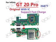 Original USB Charging Board For Infinix GT 20 Pro X6871 USB Charger Jack Port Replacement Parts