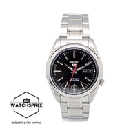 Seiko Men's 5 Automatic Silver Stainless Steel Band Watch SNKL45K1