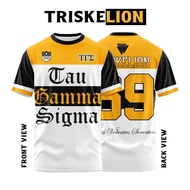 Triskelion Taugammasigma FULLSUBLIMATION womenswear crewneck athletic Short Sleeves