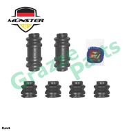 (6pc) Münster Disc Brake Caliper Pin Boot Front for 04479-0R010 - 32.0mm Toyota Rav4 Rav 4 Rav-4