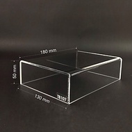 Hộp mica không nắp Enter TB107 180x130x50mm mica dày 3mm, Khay chia ngăn kéo hộc tủ, Khay nhựa đựng 