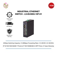 H3C IE4300U-10P L2 Industrial Ethernet Switch with 8*10/100/1000 BASE-T Ports & 2*100/1000BASE-X SFP