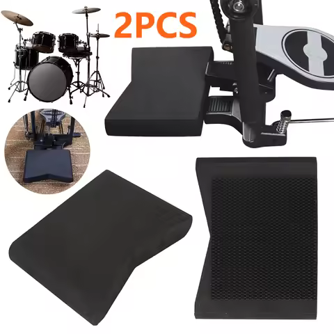 2Pcs Anti Slip Drum Block Drum Pedal Block Slide Prevention Double Kick Pedal Block Universal Drum S